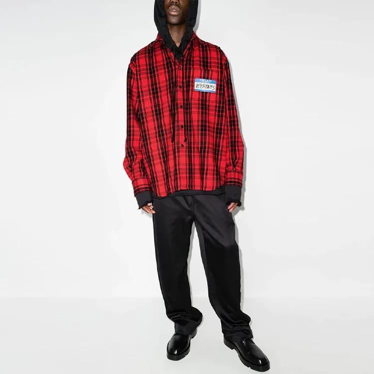 Vetements My Name Is Vetements Flannel Shirt-1