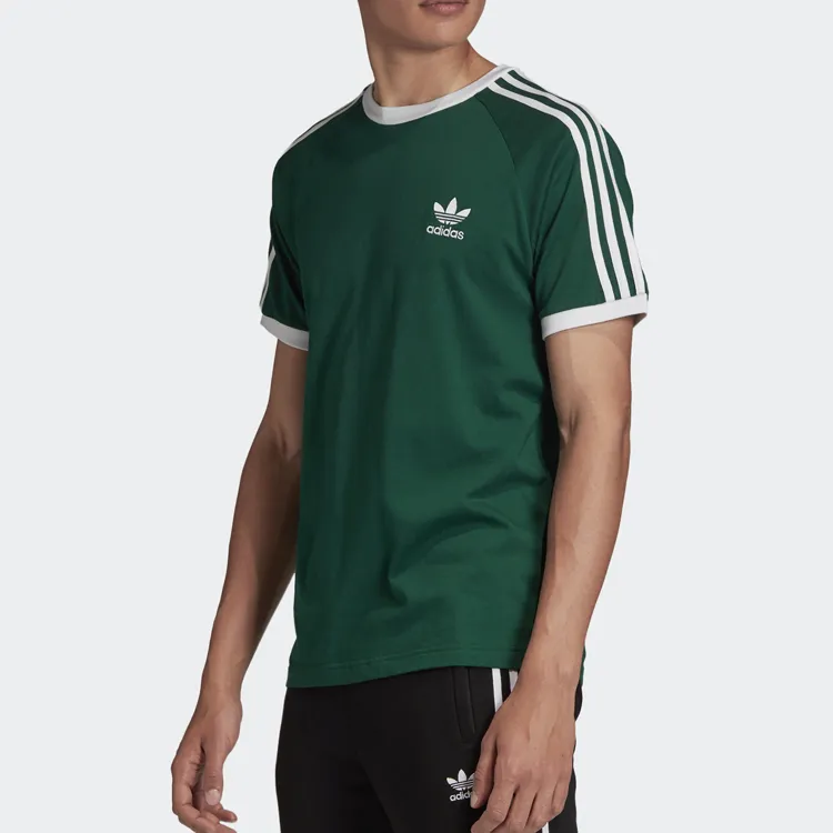 Adidas Originals 3 Stripes Raglan Sleeve T Shirt Men's Jasper-5