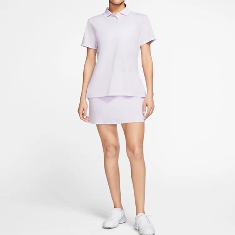 Nike Dri Fit Polo Shirts Women's Light Purple-4