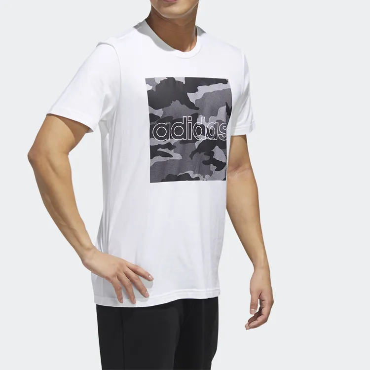 Adidas T Shirts Men White-3