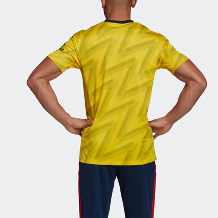 Adidas Drop Shoulder Sleeve T-Shirt Men's Yellow-5