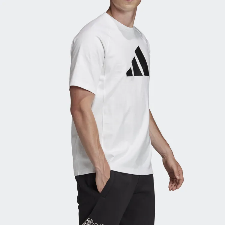 Adidas Set in Sleeve T Shirt Men's White-5