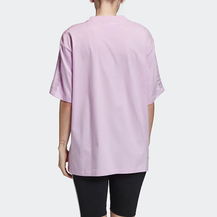 Adidas Originals T Shirt Women's Light Purple-5
