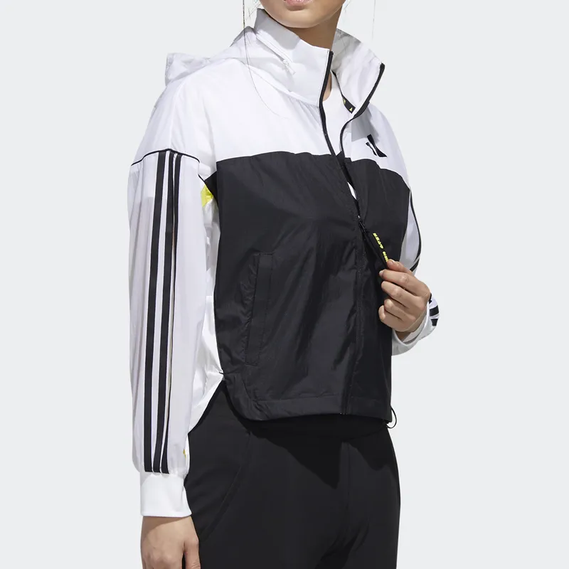 Adidas Jackets Women's Black White-3