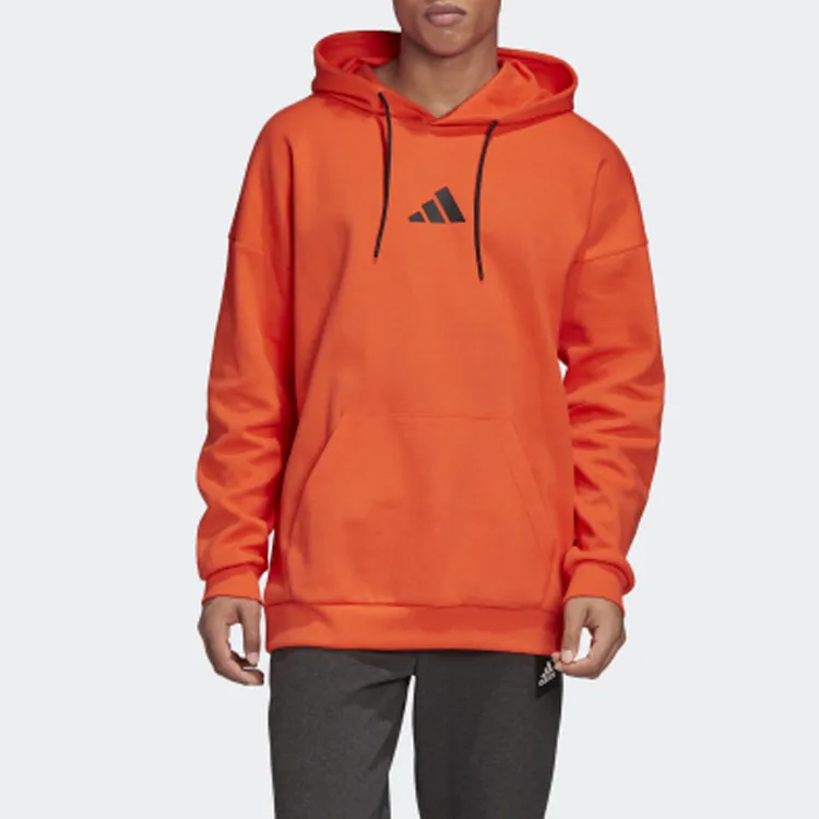 Adidas Sweatshirts Men Half Neon Red-5