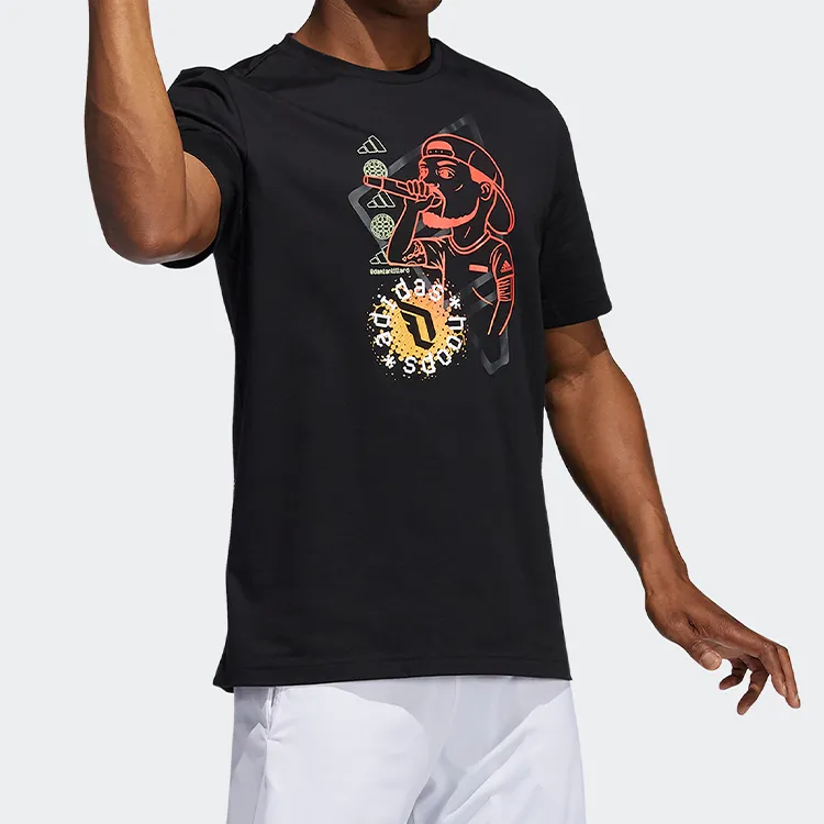 Adidas T Shirts Men Black-5