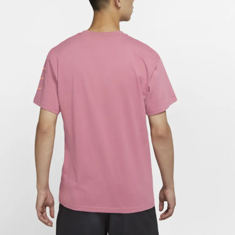 Nike Set in Sleeve T Shirt Men's Light Berry Red-5