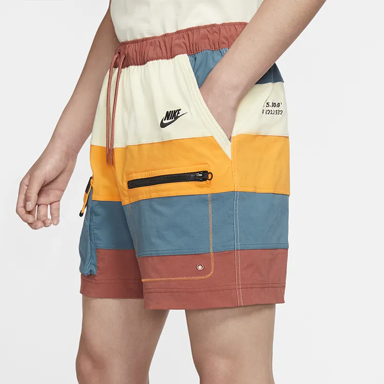 Nike Casual Shorts Men Earth Rock Red-2