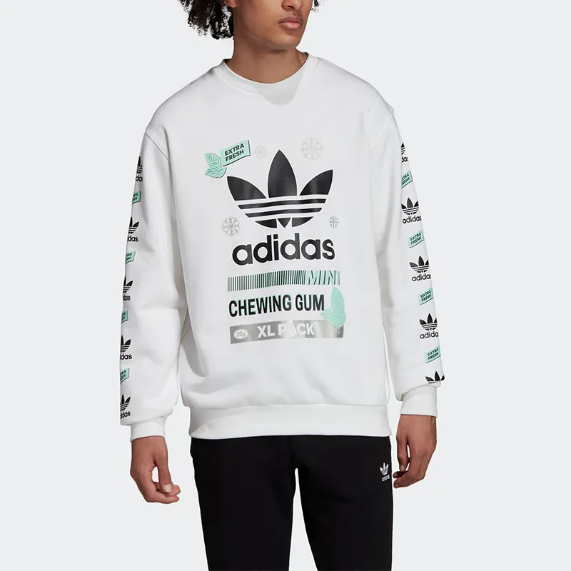 Adidas Originals Sweatshirts Men White-2