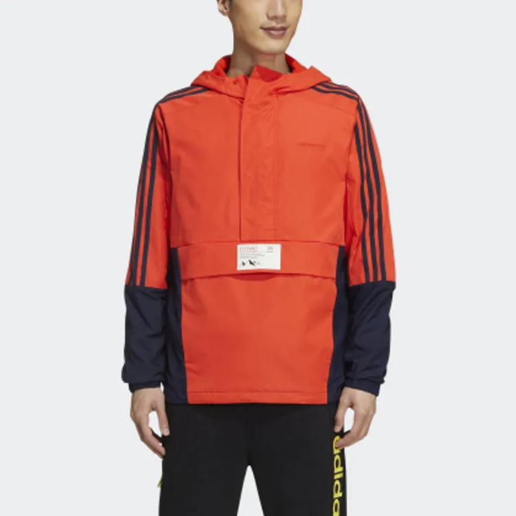 Adidas Neo Jackets Men Dark Orange Yellow-2