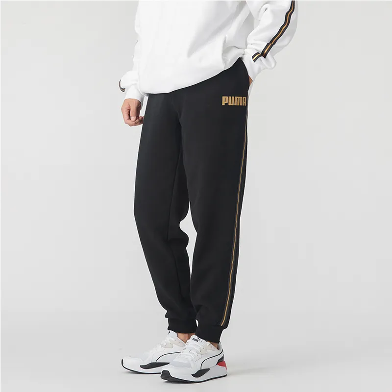 PUMA Knitted Sweatpants Men's Black-2