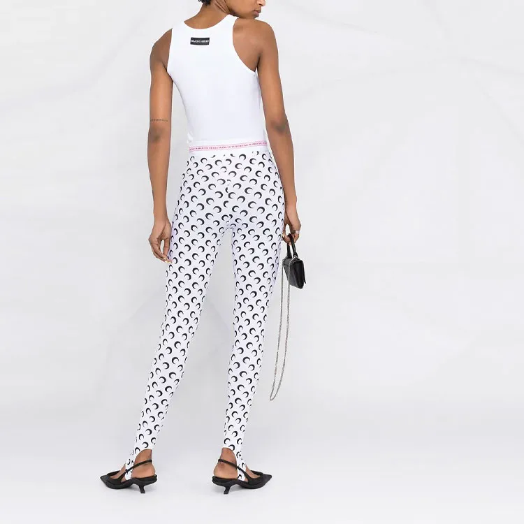 marine serre Crescent Moon Print Leggings-6