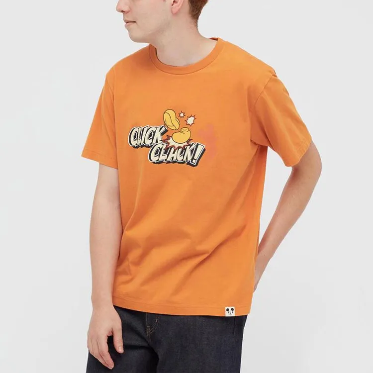 UNIQLO T-Shirt Unisex Bright Orange-2