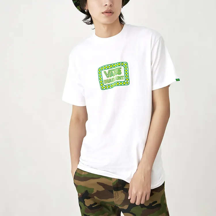 Vans Drop Shoulder Sleeve T-Shirt Men's White-5