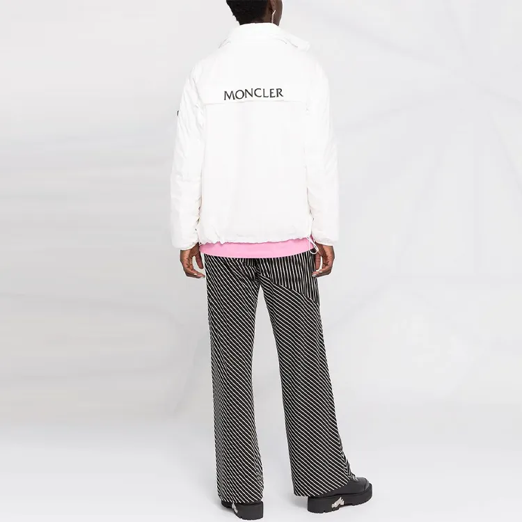 Moncler Zip Hooded Menchib Lightweight Shell Jacket 'White'-4