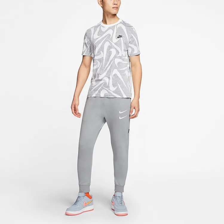 Nike T Shirts Men Gray-2