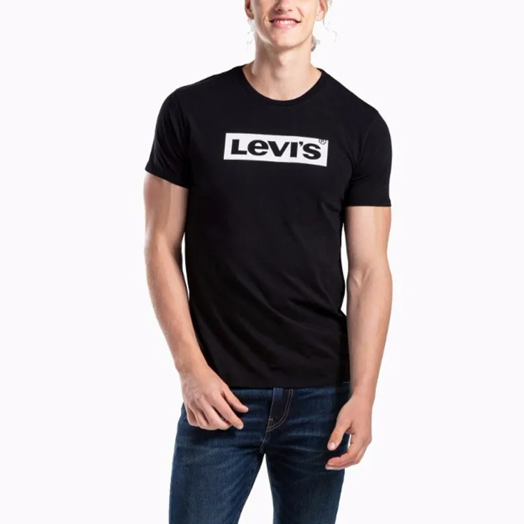 Levis Straight T Shirt Men's Black-3