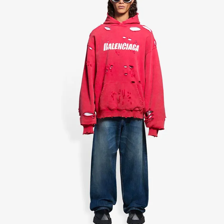 Balenciaga Destroyed Hoodie-2