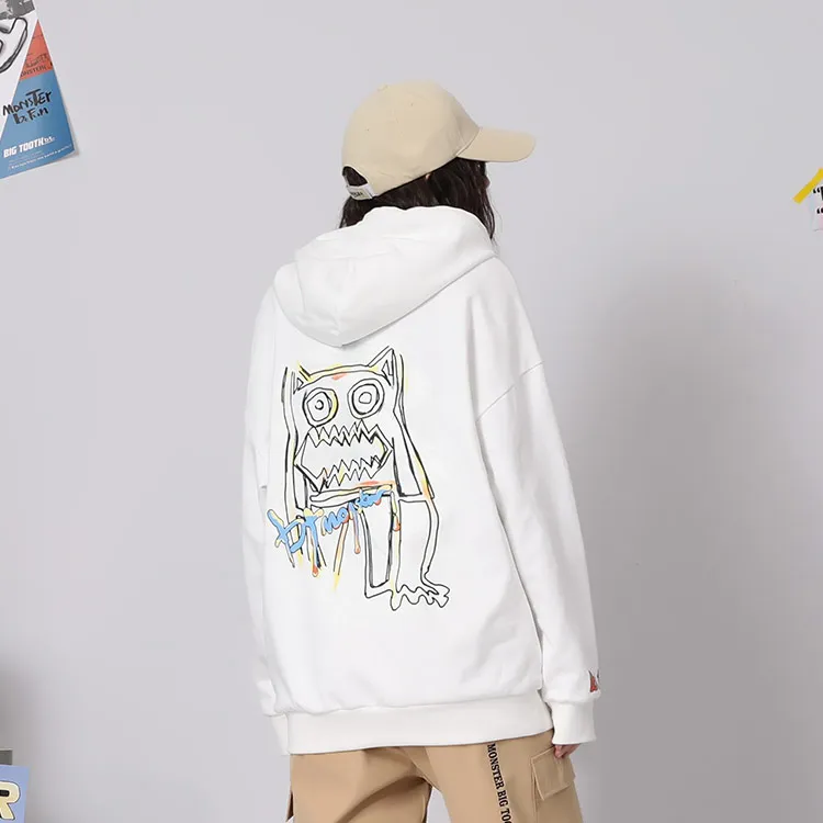 Bt Hooded Loose Fit Sweatshirt Unisex-5