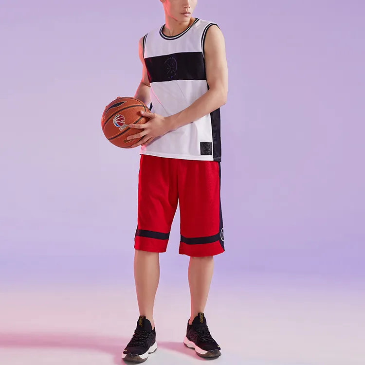 LiNing Basketball Shorts Men's Bull Red-2