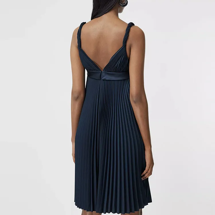 Burberry Empire line Pleated Dress-3