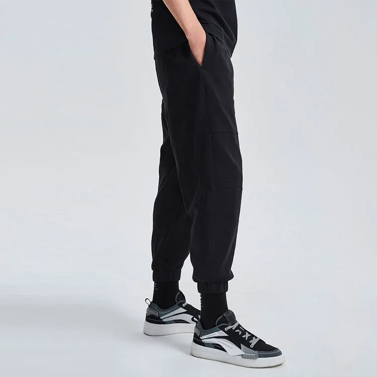 LINING Knitted Sweatpants Men Black-4