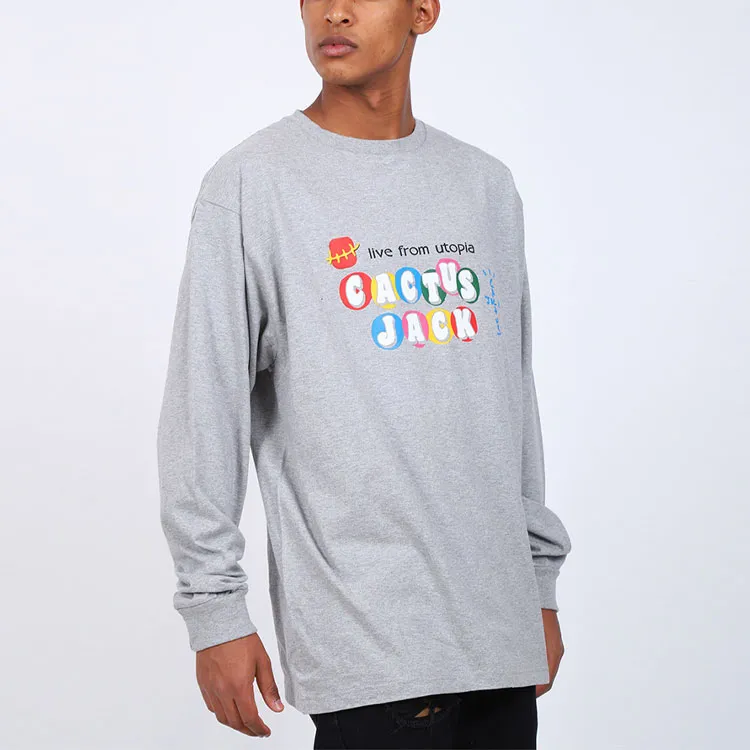 Mcdonald's X Travis Scott T Shirts Unisex Gray-5