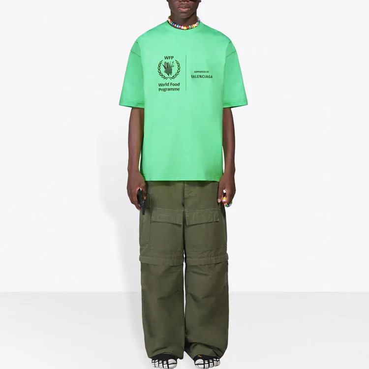 Balenciaga x WFP T Shirt Men's Neon Green-5