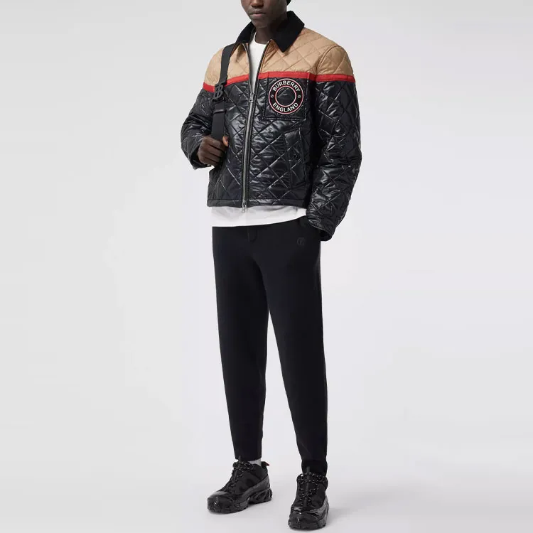 Burberry Colour Block Recycled Nylon Harrington Jacket-4