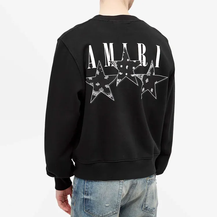 AMIRI Bandana Stars Crewneck-3
