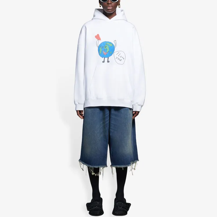 Balenciaga Earth Logo Hoodie-2