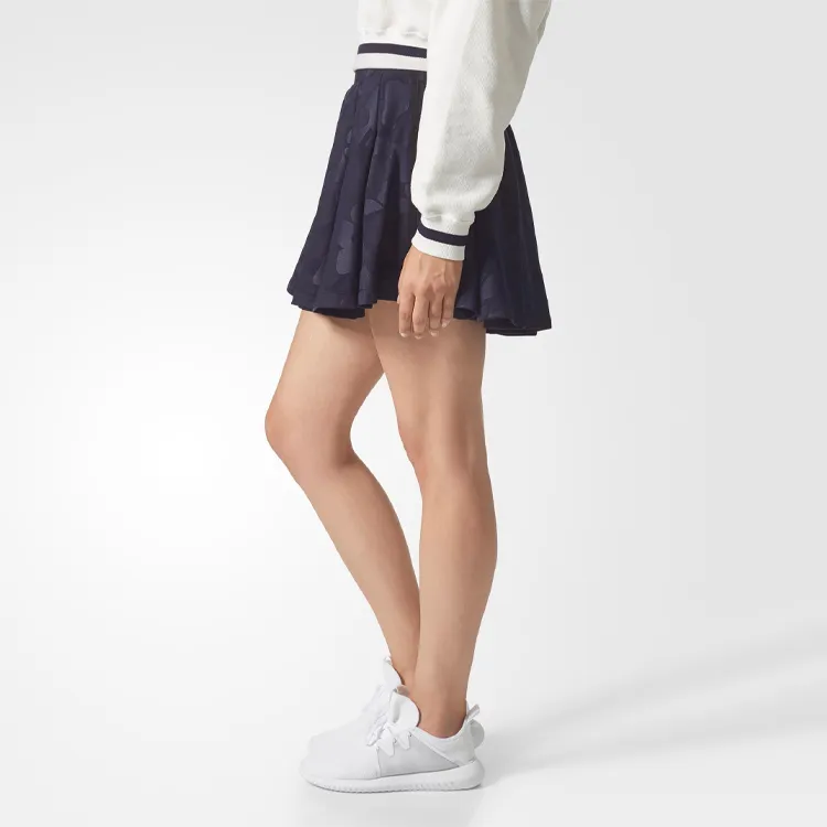Adidas Originals Casual Short Skirts Women's Blue-5