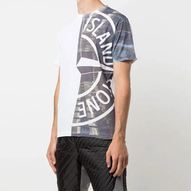 STONE ISLAND T Shirts Men White-4