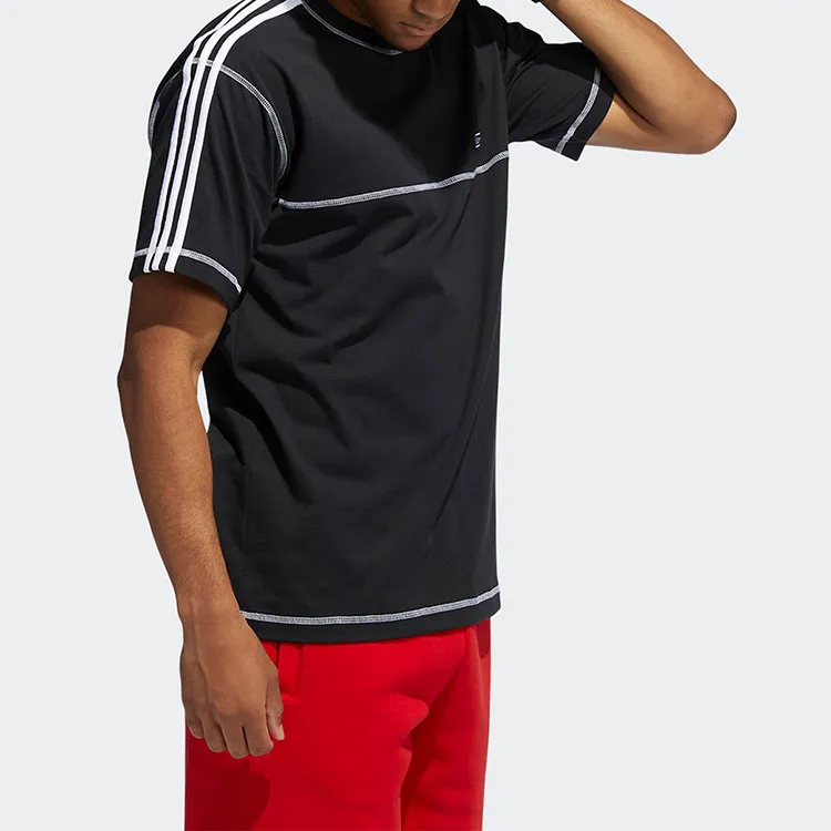 Adidas Originals CNTRST STITCH T Shirts Men Black-3