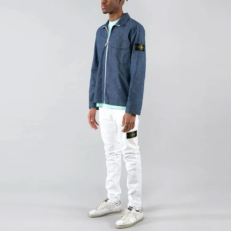 STONE ISLAND Jackets Coats Men's Blue-7