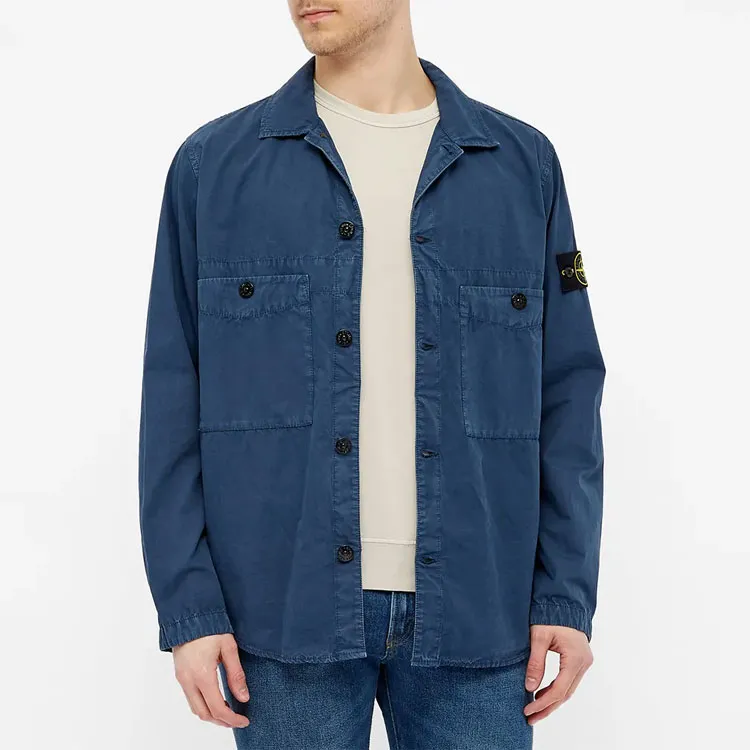 STONE ISLAND Jacket Men's Dark Blue-1