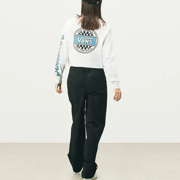 Vans Crop Tops Women's White-3
