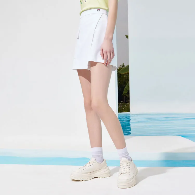 FILA Casual Short Skirts Women's White-5