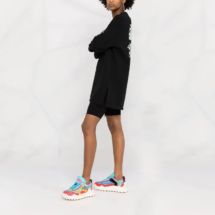 OFF WHITE SS21 Long Sleeved Dresses Women's Black-2