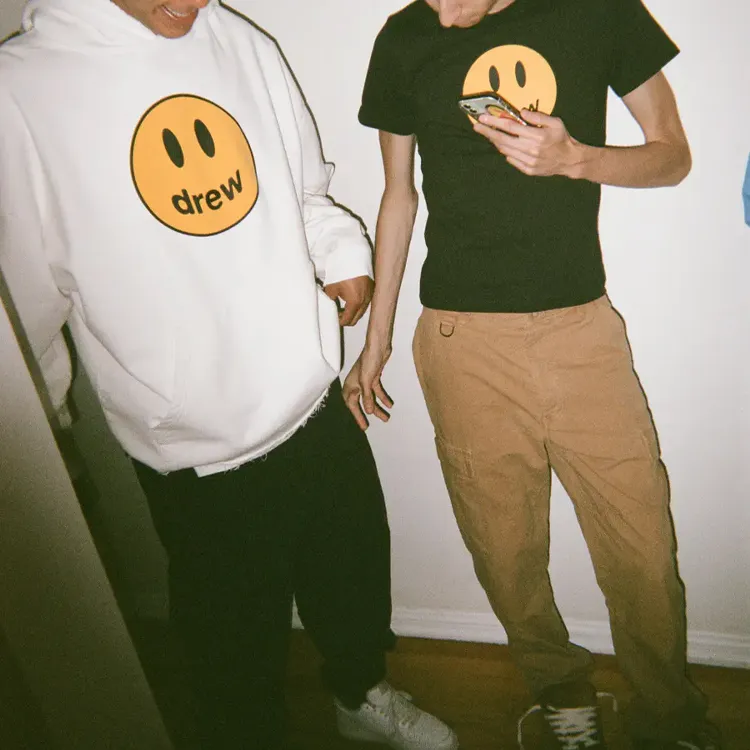 Drew House Smiley Collection Sweatshirt Unisex White-5