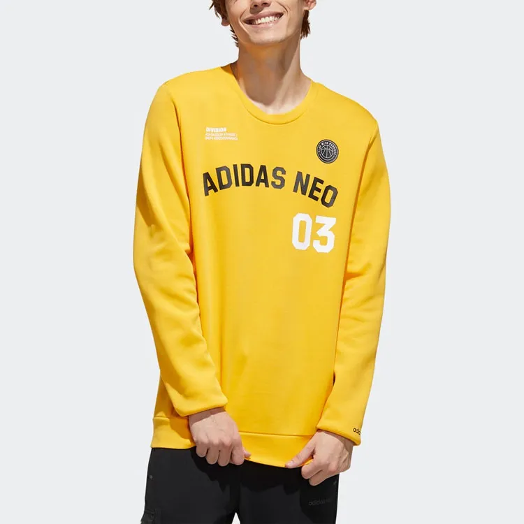 Adidas Neo Sweatshirts Men Yellow-3