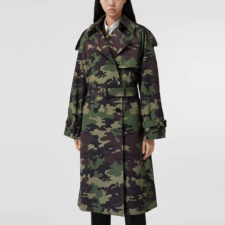 Burberry Trench Coat Women's Green-1