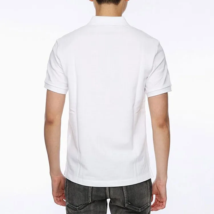 Burberry Lapel Cardigan Short Sleeve Polo Shirt White-3
