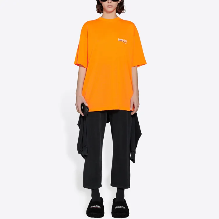 Balenciaga T Shirt Women's Orange-5