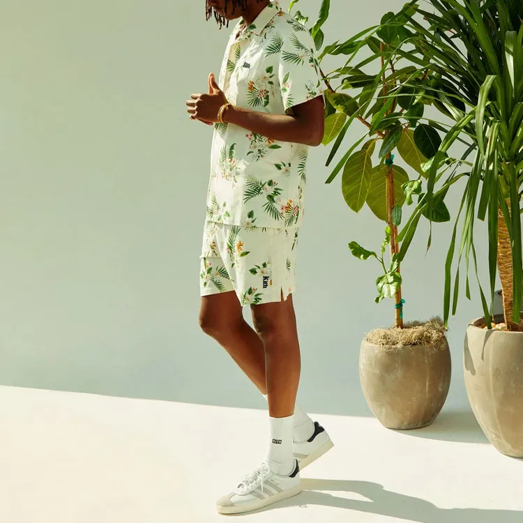 KITH Hawaiian Print Active Silk Shorts-2