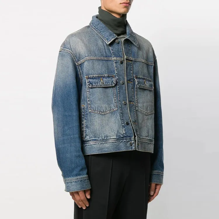 AMBUSH Denim Jackets Men Blue-3