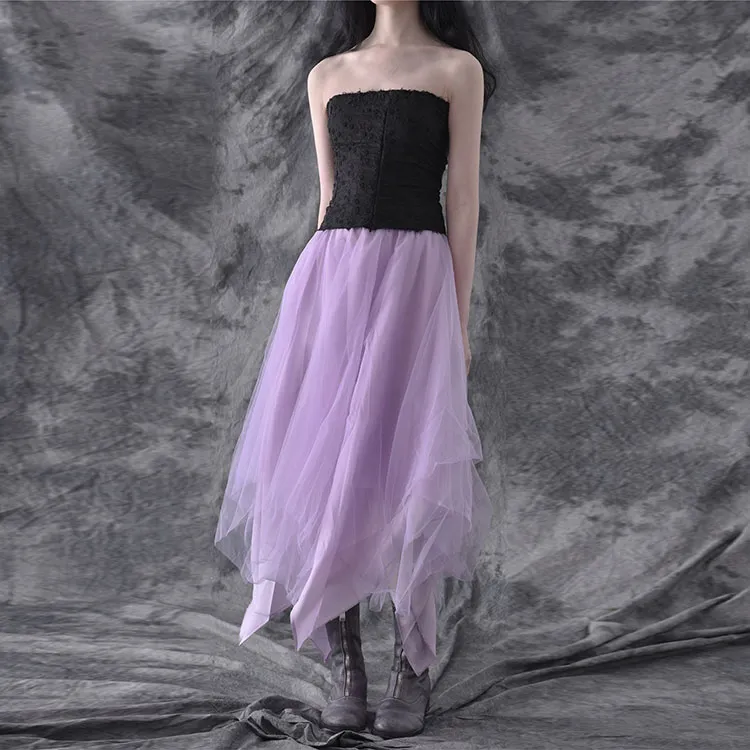 MARC LE BIHAN Casual Long Skirts Women's Orchid Purple-2
