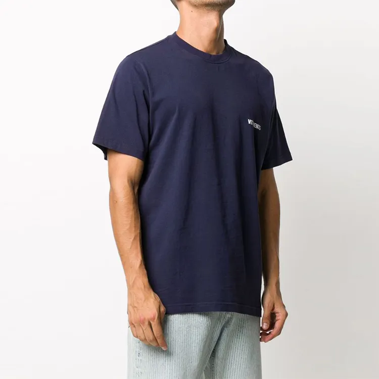 Vetements T-Shirts Unisex Navy-3