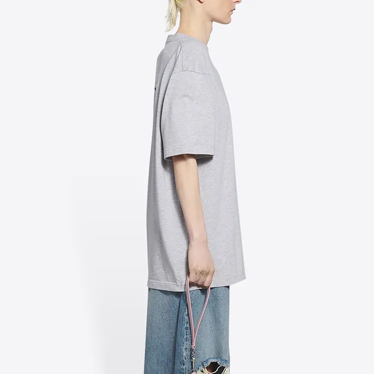 Balenciaga Political Campaign T Shirts Women's Gray-5