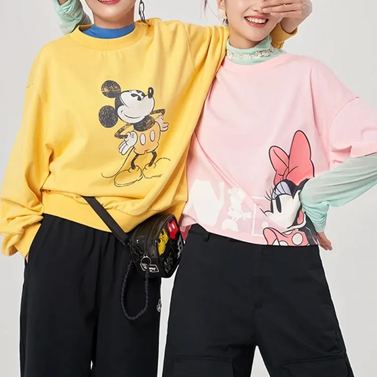 LiNing x Disney Sweatshirt Women's Milk Candy Yellow-2